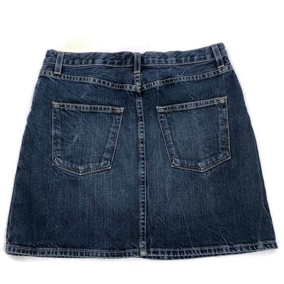 J. Crew Denim Distressed Jean Skirt - Picture 3 of 4